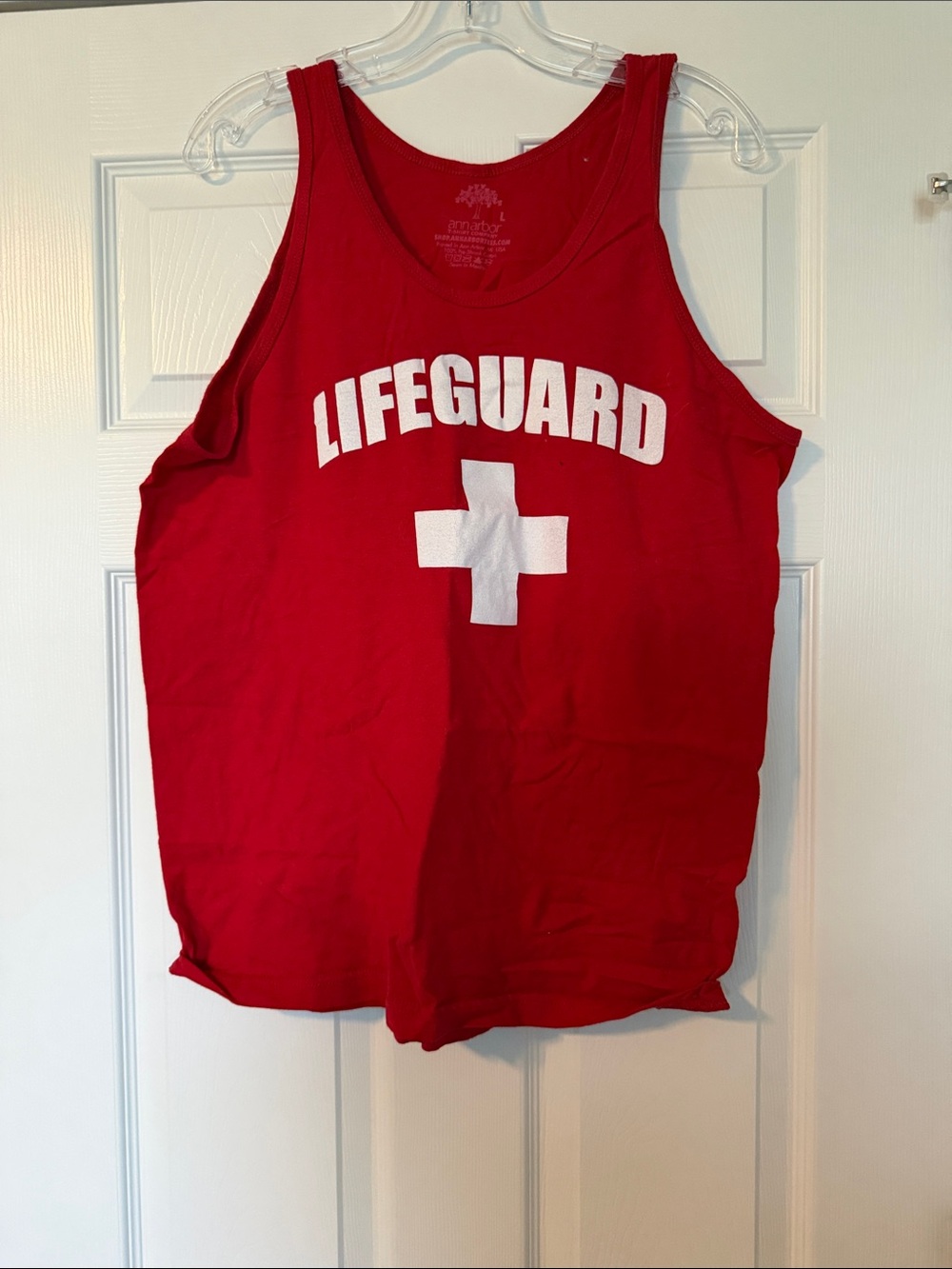 Lifeguard Graphic Tank Top - Red